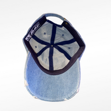 Load image into Gallery viewer, VINTAGE BLUE DENIUM CROWN EMBROIDERY DAD HAT